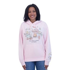 Hello Kitty Ladies Character Hoodie Size Medium ￼Friends Go Camping NEW